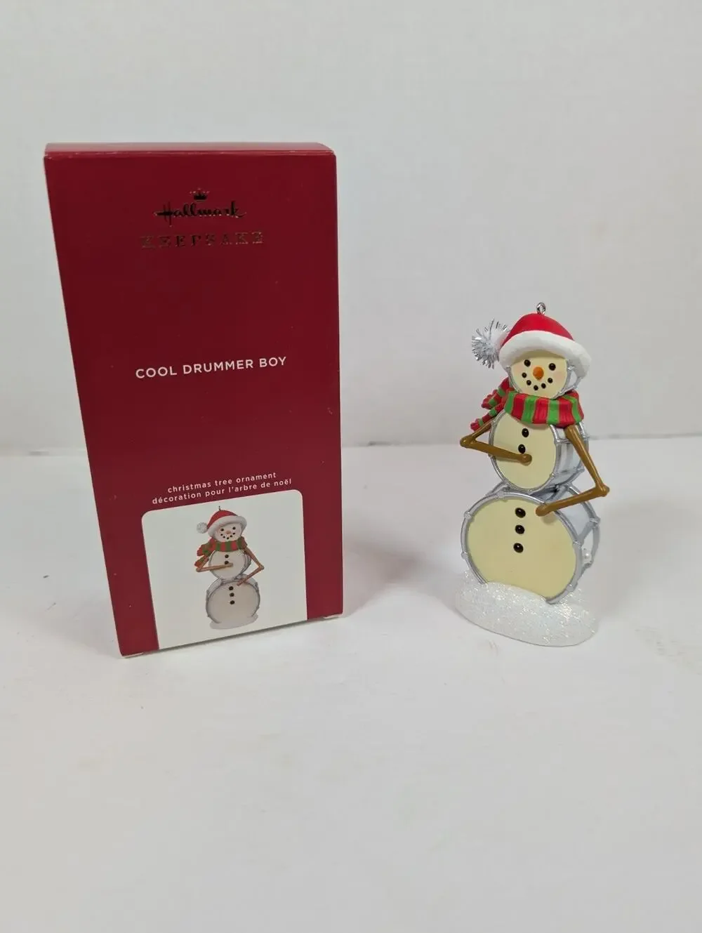 2020 Hallmark Cool Drummer Boy Snowman Ornament MIB